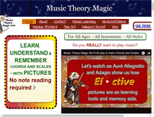 Tablet Screenshot of musictheorymagic.com